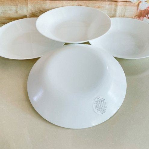 Combo 2 dĩa sứ paste 22cm lòng sâu - đĩa sứ đẹp