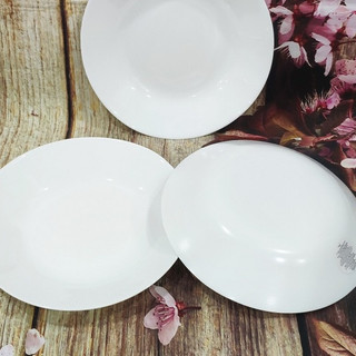 Combo 2 dĩa sứ paste 22cm lòng sâu - đĩa sứ đẹp