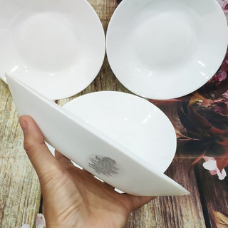 Combo 2 dĩa sứ paste 22cm lòng sâu - đĩa sứ đẹp