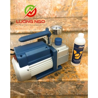 MÁY HÚT CHÂN KHÔNG VALUE 3.0 CFM KÈM ĐỒNG HỒ BÁO ÁP CÓ ZƠLE TỰ NGẮT