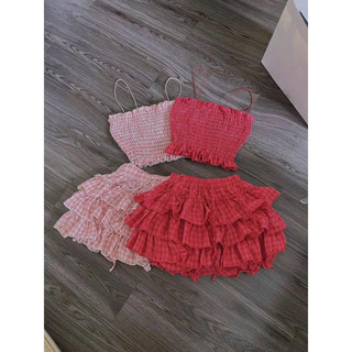 (SHOP TÁO ĐỎ BIGSIZE 50KG ĐẾN 90KG ) set quần bí áo 2 dây