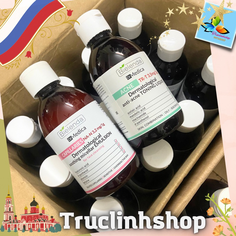 Toner Bielenda Dr Medica_Hỗ trợ mờ thâm sẹo mụn_Dưỡng da trắng sáng cực tốt 3,5mg