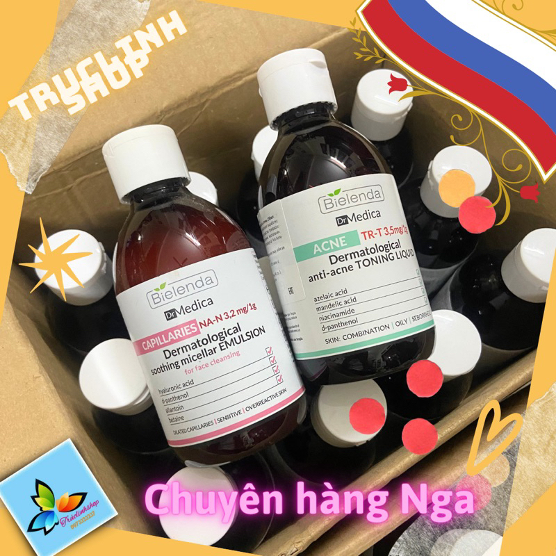 Toner Bielenda Dr Medica_Hỗ trợ mờ thâm sẹo mụn_Dưỡng da trắng sáng cực tốt 3,5mg