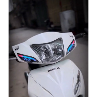 Cụm xi nhan led audi i8 chỉnh app cho Wave a50-100-110