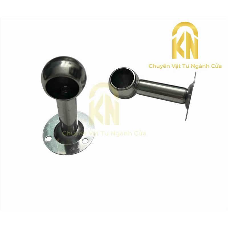 Cốc chân inox bắt cây  phi tròn tủ áo