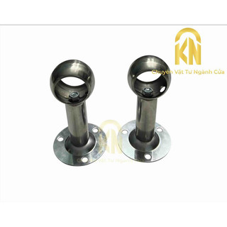 Cốc chân inox bắt cây  phi tròn tủ áo