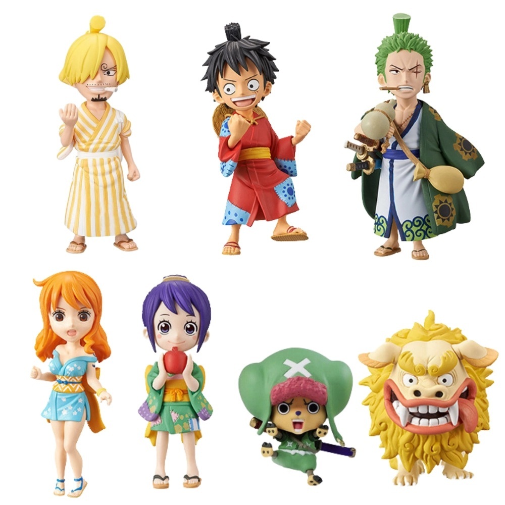 Bộ 7 nhân vật Wcf Luffy Zoro Sanji Nami Choper Sư Tử vàng Otama