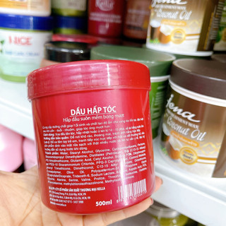 Kem hấp xả tóc kella đỏ 500g