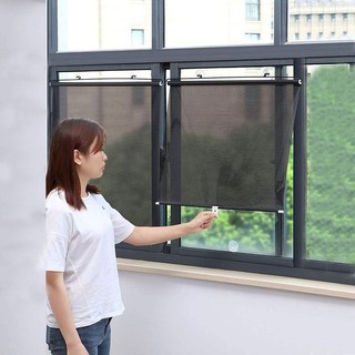  Mành Che Nắng Tự Cuốn 58x125cm Rèm Nhựa Tự Cuốn Che Nắng Ban Công Cửa Sổ Ô Tô Giảm Nóng Hiệu Quả 
