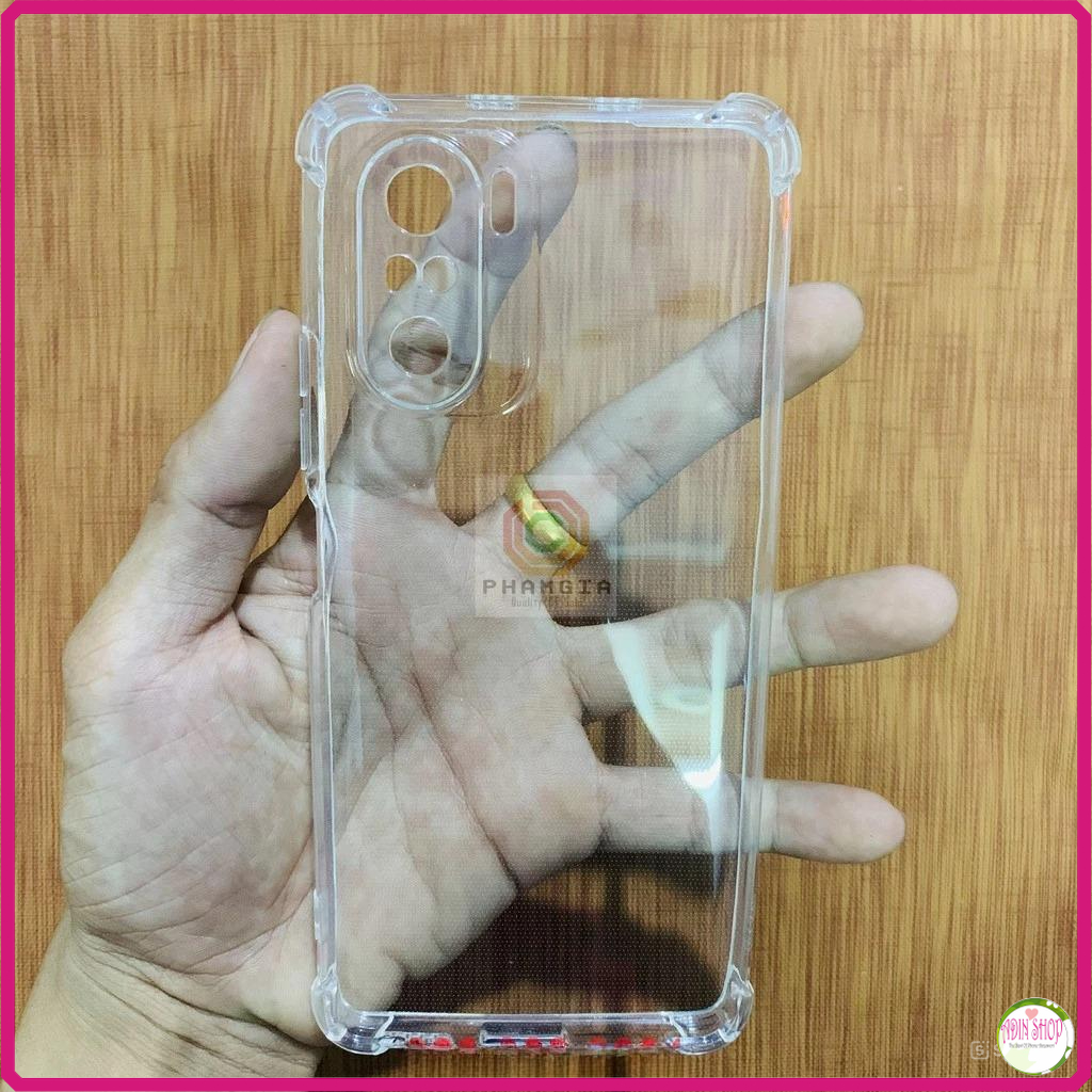 Ốp lưng Xiaomi Redmi K40 / K40 Pro 5G / Xiaomi 11i / Poco F3 chống sốc có lỗ bảo vệ camera dẻo trong
