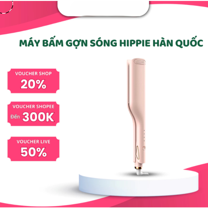 Máy Uốn Tóc Xoăn Hippie Làm Dập Phồng Chân Tóc Sóng Nước Làm Tóc Xoăn Đa Năng Size 25