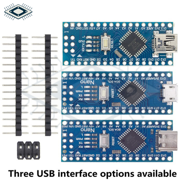 Arduino Nano Mini / Type-C / Micro CH340 USB 16Mhz ATMEGA328P(Ko cáp)
