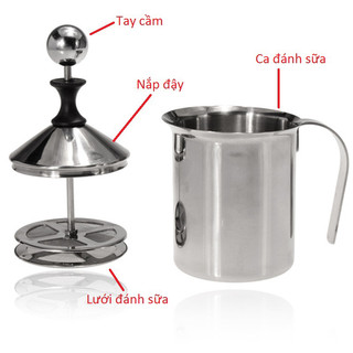 CA ĐÁNH SỮA LẠNH TẠO BỌT 400ml - 800ml