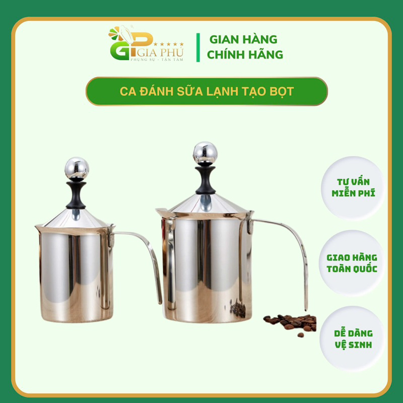 CA ĐÁNH SỮA LẠNH TẠO BỌT 400ml - 800ml