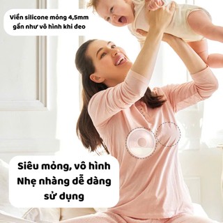 Áo lót bầu mở cúc vai (009) kèm phễu hứng sữa silicon
