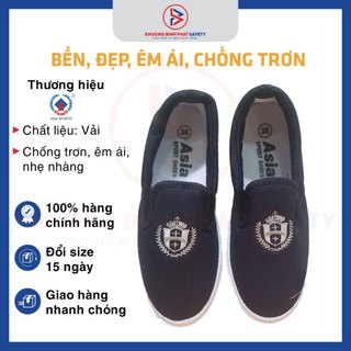 Giày lười vải ASIA Nam Nữ không dây chống trượt, êm ái, nhẹ nhàng dùng cho công nhân môi trường, thực phẩm - chính hãng