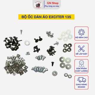 [HỎA TỐC] Bộ Ốc Lắp Dàn Áo Xe Máy Exciter 135 ( vỏ nhựa) - GN Shop