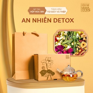   Tặng túi giấy  Set trà an nhiên detox bảy vị giúp ngủ ngon an thần thanh nhiệt - Tiệm Trà 1990's 