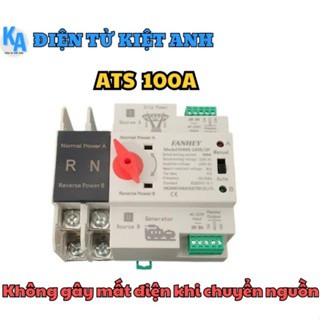 Cầu dao đảo chiều tự động ATS 100A , 125A 2P không gây mất điện khi chuyển nguồn-FHM3-100E/2P , FHM3-125E/2P