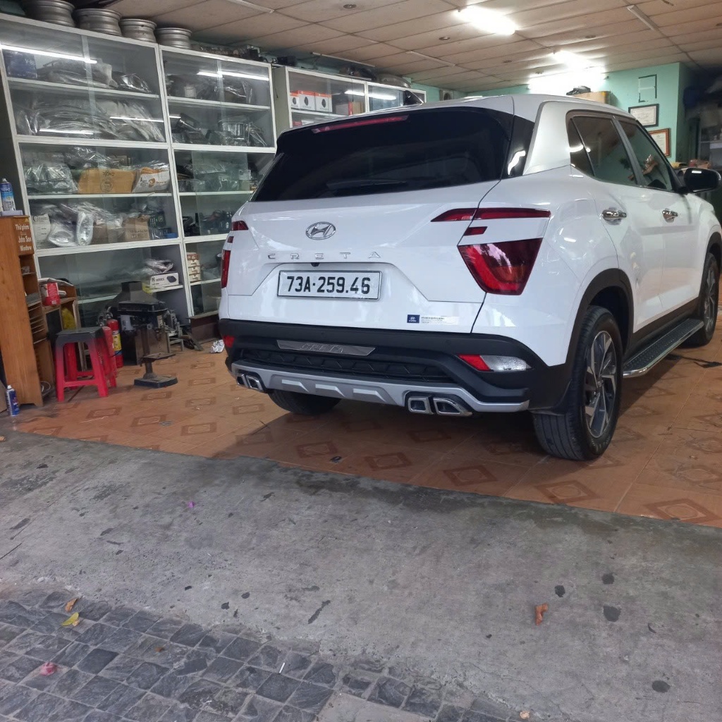 lippo 4 ống cho xe creta 2021-2024 chuẩn xe có ốc phụ kiện đi kèm