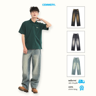 Quần Jeans Wash Ống Rộng Local Brand Chính Hãng CEMMERY Rustic Jeans Unisex 4 Màu