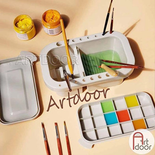 [ARTDOOR] Khay Xô rửa cọ đựng nước (đa năng) vẽ màu nước, pentel poster, gouache, acrylic