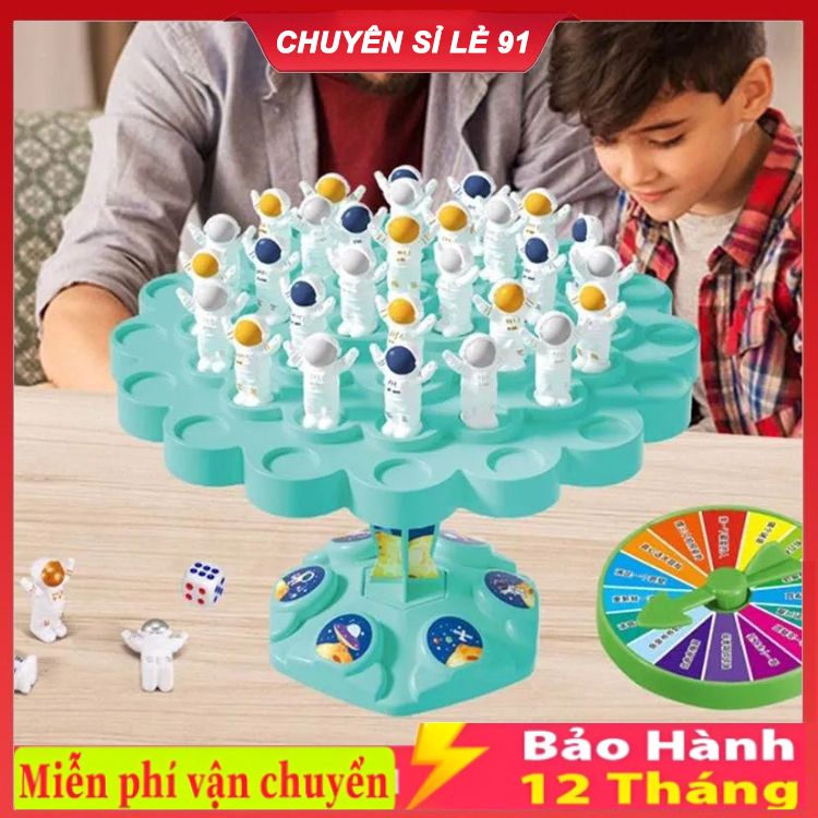 Ếch cân bằng trọng lượng thông minh, cân ếch thăng bằng phi hành gia, đồ chơi giáo dục phát triển trí tuệ cho bé