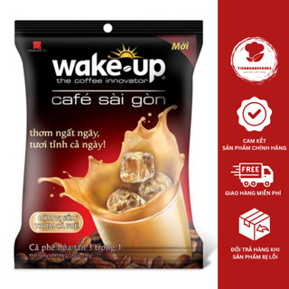 Wake Up Cafe Sài Gòn Cà Phê Sữa Hòa Tan 24Gói*19G Sản Xuất Từ Những Nguyên Liệu Chọn Lọc, Trên Dây Chuyền Hiện Đại