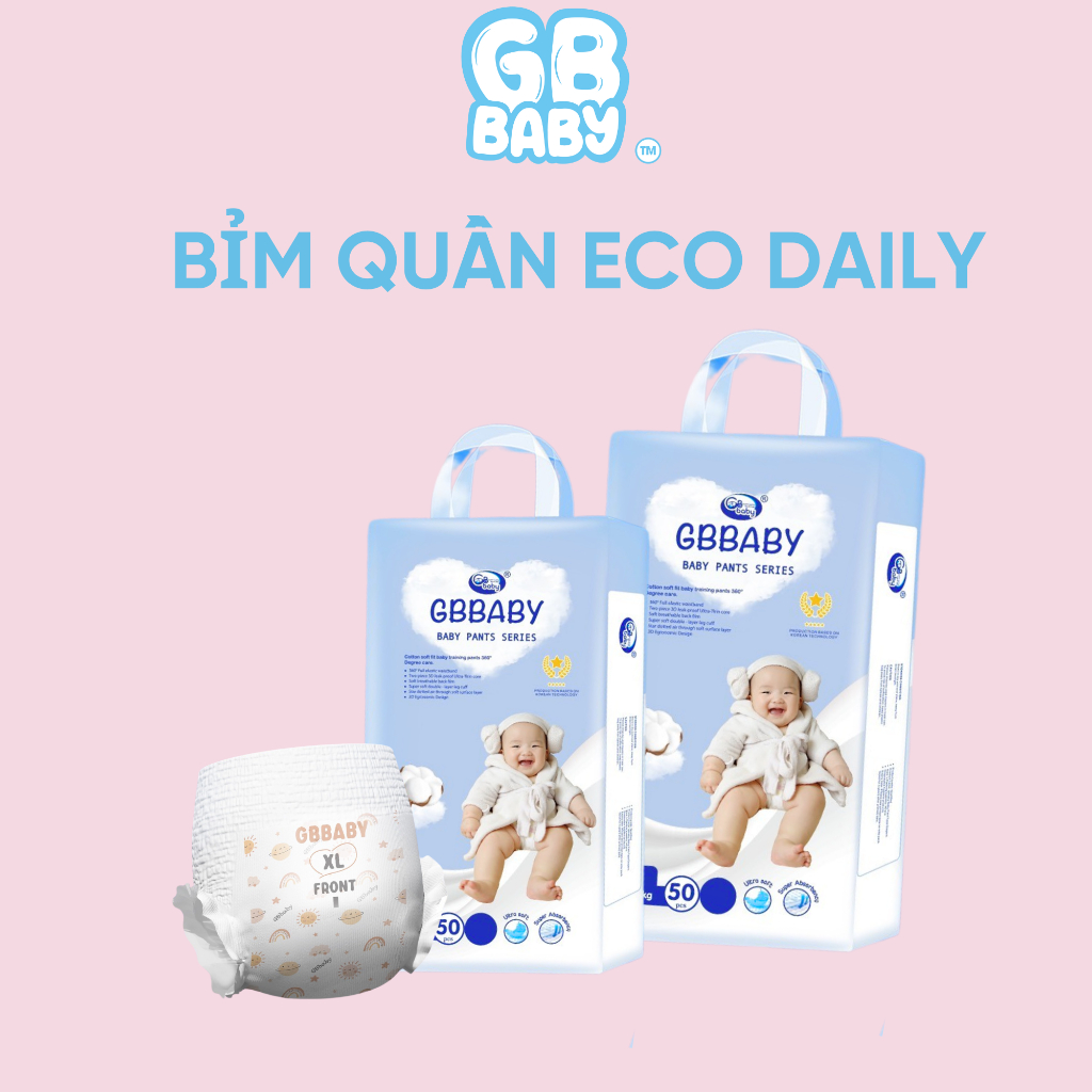 [GB-Baby Chính hãng] Bỉm quần trẻ em Gb-Baby - Eco Daily