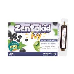 Siro ho thảo dược ZENTOKID IVY giúp bé giảm ho, ho đờm, đau rát họng, khản tiếng Hộp 20 ống