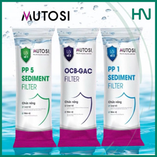 Lõi lọc nước MUTOSI chính hãng - Bộ lõi lọc thô 1 2 3
