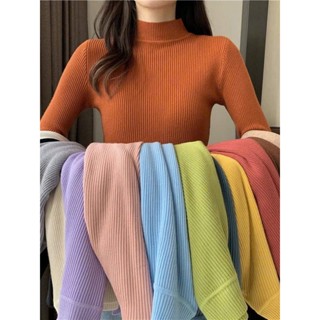 Áo len cổ lọ , áo len dài tay màu đen màu trắng giữ nhiệt cổ cao 3cm vải len QCCC dày dặn loại 1 không xù không ngứa