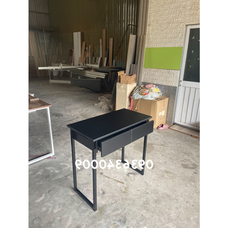 bàn 2 hộc full đen dài 80cm