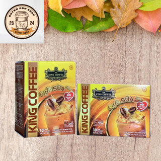 Cà Phê Sữa Hòa Tan King Coffee – Hộp 10 Gói Tiện Lợi