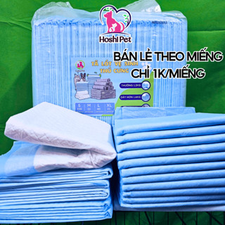 [Miếng Lẻ] Tã lót cho chó mèo loại dày than hoạt tính khử mùi dùng lót chuồng, lót khay vệ sinh cho chó mèo - Hoshi Pet