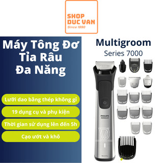  Tông Đơ Philips Norelco Multigroom Series 7000 MG7910 Đa Năng Tỉa Râu Tóc Và Toàn Thân 19 Phụ Kiện   Shop Đức Vân   