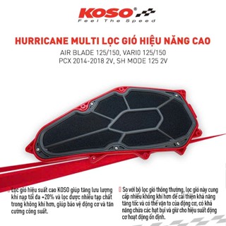 Lọc gió cho Vario, AB125/150 (chính hãng KOSO)