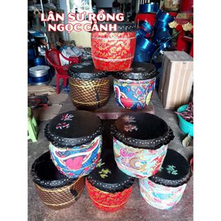 Trống múa lân mini hàng cao cấp nhiều kích thước (Có kèm dùi trống)