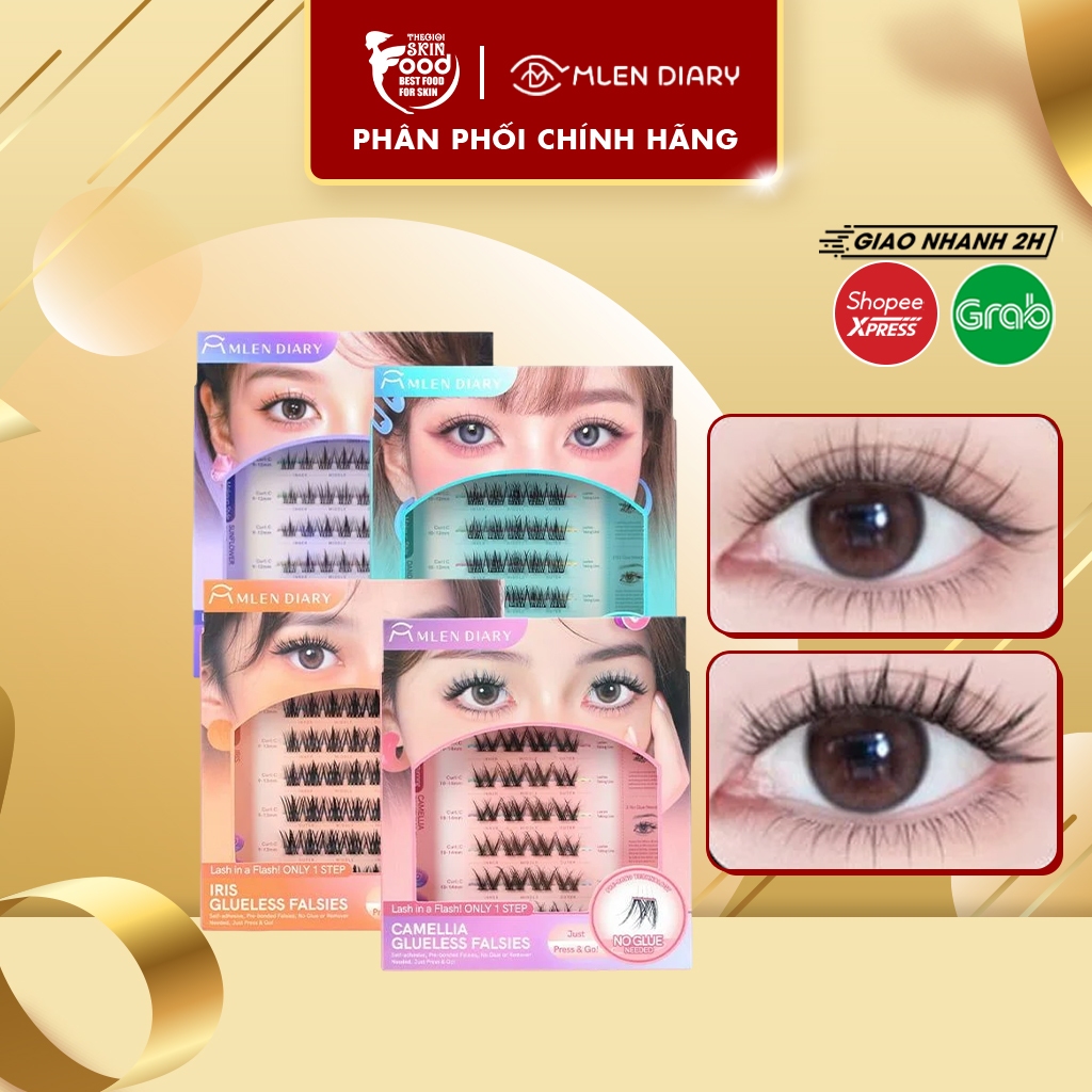 Mi Giả Cụm Tự Dính Không Cần Keo Mlen Diary