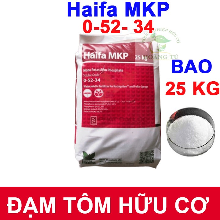 MKP HAIFA Israel-  Phân bón nhập khẩu 0-52-34 - BAO 25 KG