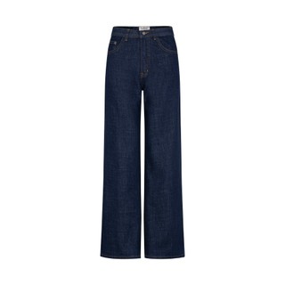 RUBIES Raw Jeans - Quần Dài Nữ Vải Jean Ống Suông Đứng