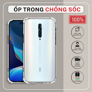 Ốp lưng Oppo Reno, Reno2, 2f chống sốc silicon DẺO TRONG julyca | Vỏ điện thoại Oppo bảo vệ cam