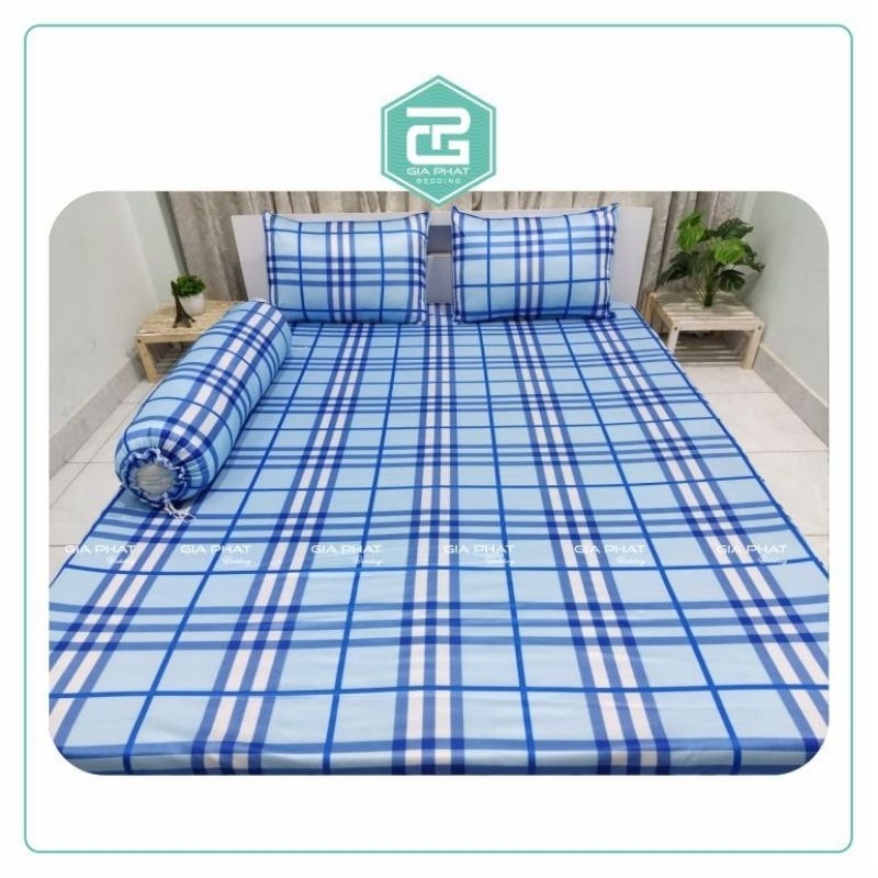 Bộ Ga Giường Thun Lạnh Việt Nam ( 1 ga + 2 áo gối nằm + 1 áo gối ôm) | BigBuy360 - bigbuy360.vn