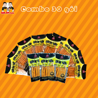  Combo 30 gói GÂN GÀ SỐT NÓNG đồ ăn vặt - Anh Em Food 