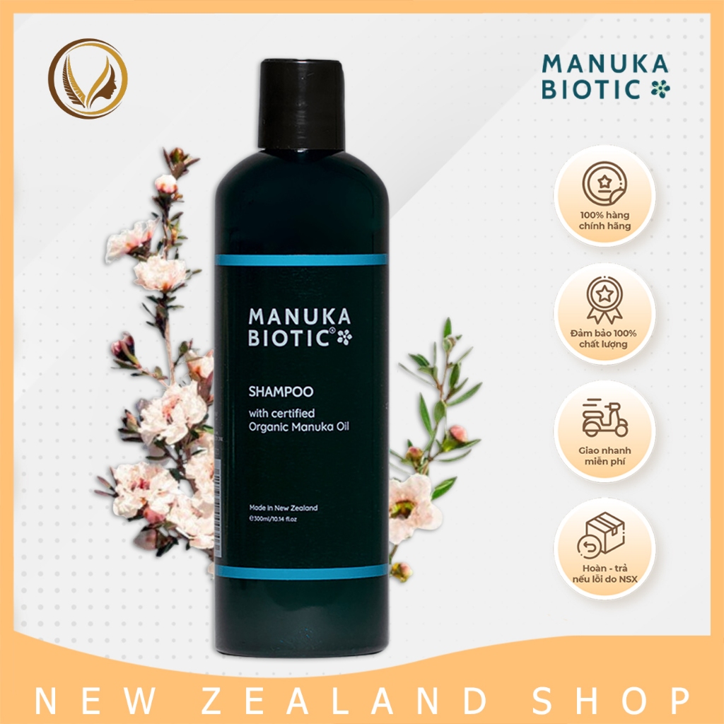 Dầu gội cho da đầu nhạy cảm New Zealand Manuka Biotic Shampoo For Sensitive Scalp 300ml