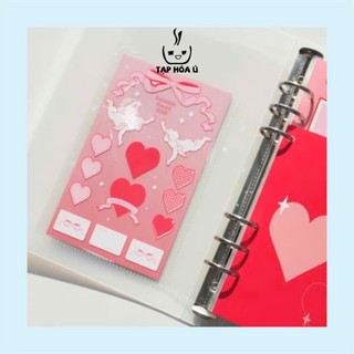SET BINDER BÌA A5 - 6 CÒNG + SHEETS BE ON :D (HÀN)