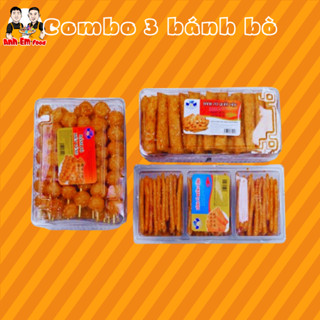 COMBO Bánh bò vừng 1 bò quẩy hộp, 1 bò xiên vừng, 1 bò miếng vừng - Anh Em Food