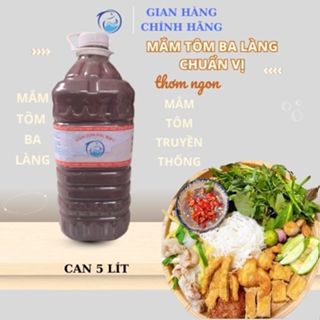 5 lít mắm tôm loại đặc biệt Ba Làng Thanh Hóa ( làm bún đậu mắm tôm hoạc nhà hàng)