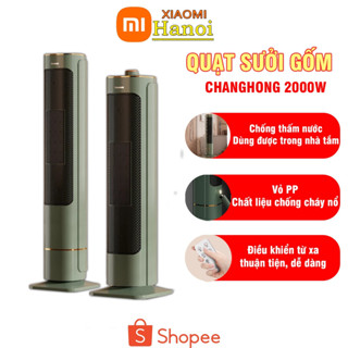 Quạt Sưởi Gốm Changhong 2000W Màn Hình Cảm Ứng, Làm Nóng Tức Thì, Công Nghệ Sưởi PTC Không Khô Da