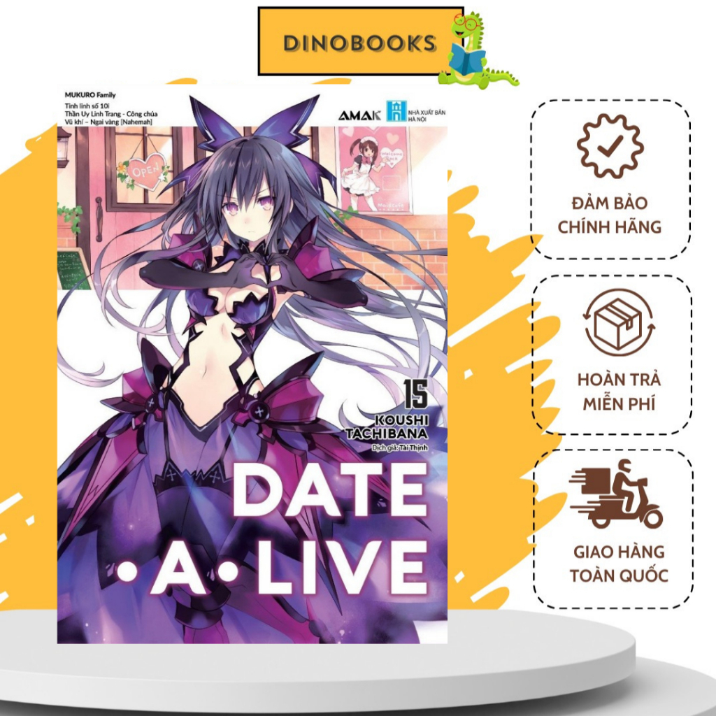 Sách Date A Live Tập 1-15 (Lẻ/tùy chọn) - Amak